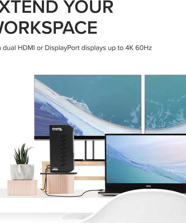 Plugable Dual DisplayPort & HDMI Docking Station