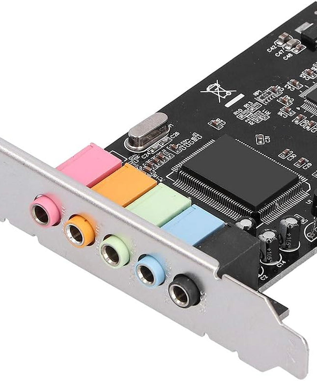 PCI E 5.1Stereo Audio Card,Full Duplex 5.1 Channel PCI Express Sound Card,for 7 Desktop Computer
