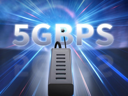 4Ft 7-Port USB 3.0 Hub