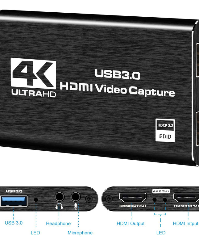 4K HDMI Capture Card for Streaming
