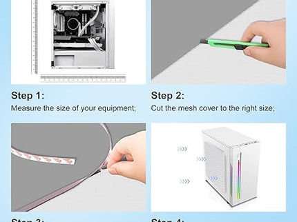 Magnetic 300x800mm PC Dust Filter with Fine Mesh