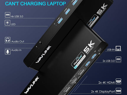 WAVLINK Pro Dual 4K@60Hz Universal Docking Station