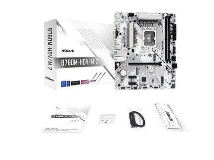 ASRock Motherboard B760M-HDV/M.2 Intel 12th and 13th Generation CPU