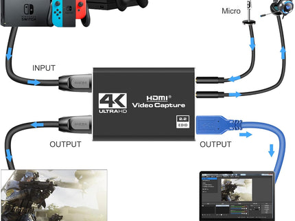 4K HDMI Capture Card for Streaming