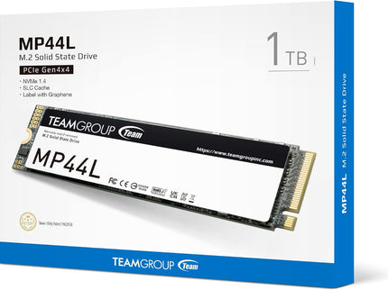 TEAMGROUP MP44L 1TB SLC Cache NVMe 1.4 PCIe Gen 4x4 M.2 2280 Laptop&Desktop SSD (R/W Speed up to 5000/4500MB/s) TM8FPK001T0C101