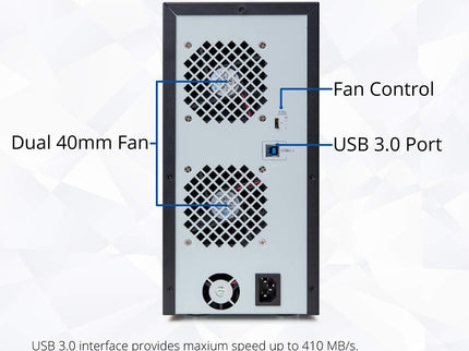 Syba 8 Bay Tool Less Tray Hot Swappabe 2.5" 3.5" SATA Non Raid External USB 3.0 Enclosure SY-ENC50119