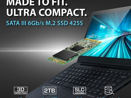 Transcend 1TB M.2 2242 SATA III SSD, Up to 550MB/s