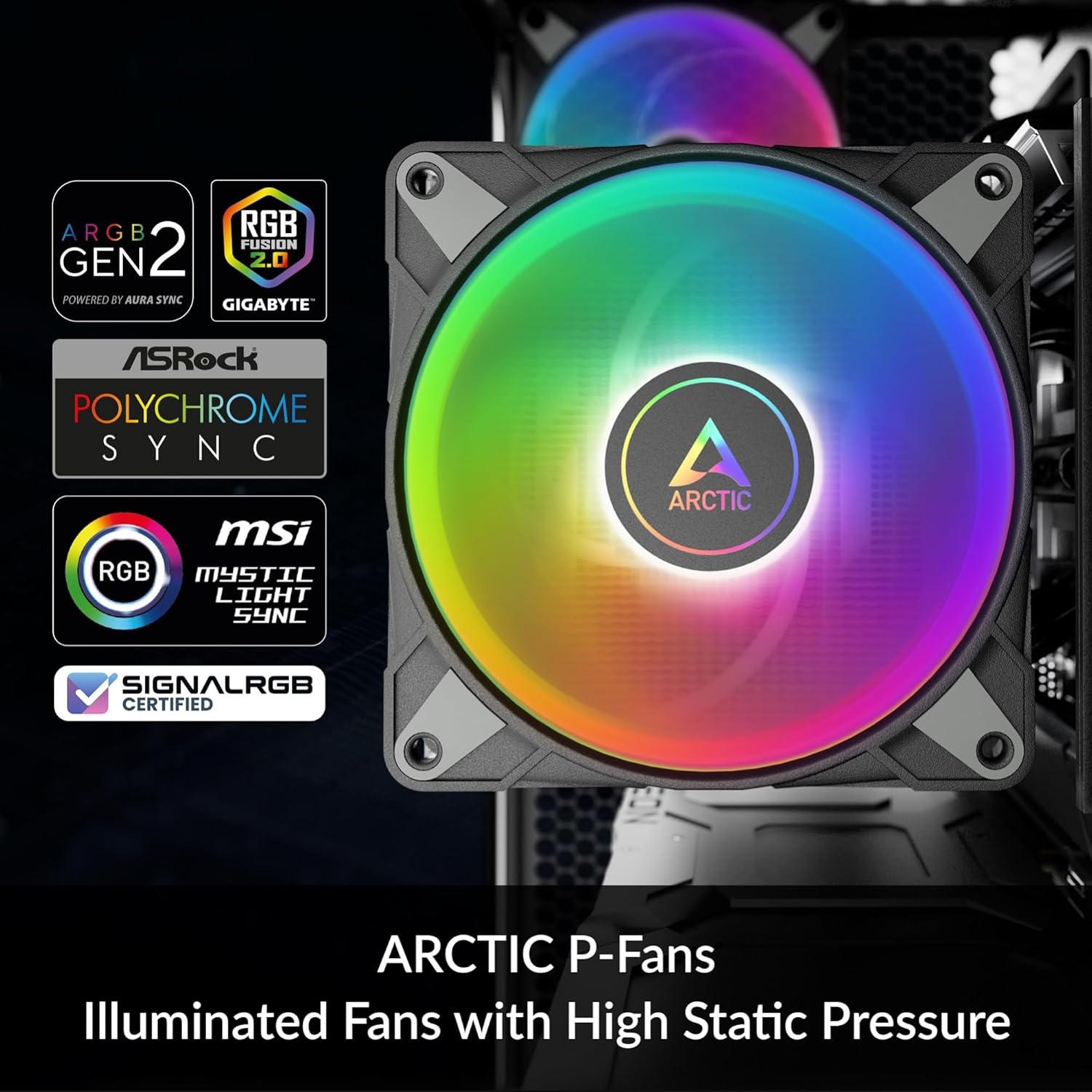 ARCTIC Freezer 36 A-RGB CPU Cooler – Single Tower, Push-Pull 120mm P-Fans, 4 Heat Pipes, ARGB Lighting, 200–2000 RPM, MX-6 Thermal Paste