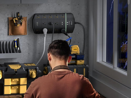 Power Strip,SUPERDANNY 5000 Joules Surge Protector