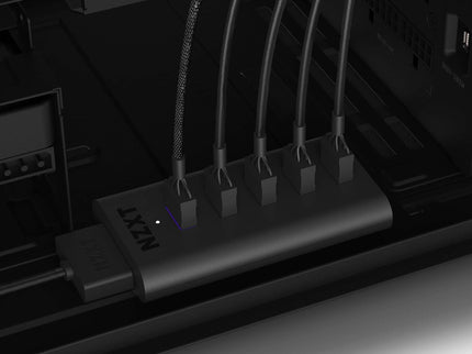 NZXT Internal USB Hub 3 - Expands 4 USB 2.0 Ports - Sleek Multifunctional Design - SATA Power Connection - Plug and Play