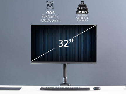 VIVO Single Monitor Desk Mount – Mechanical Arm, Fits 17–32" Screens, Height Adjustable, VESA Compatible – STAND-V001O