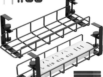 Under-Desk Cable Management Tray