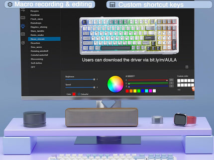 AULA F99 Wireless Mechanical KeAULA F99 Wireless Mechanical Keyboard