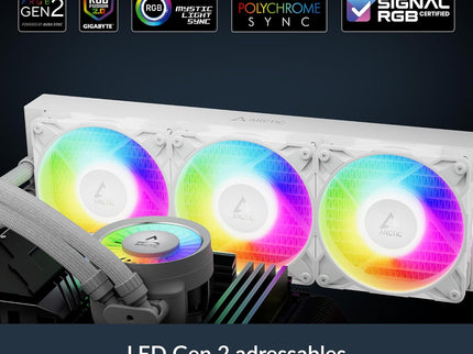 ARCTIC Liquid Freezer III Pro 360 A-RGB AIO CPU Liquid Cooler – 120mm Fans