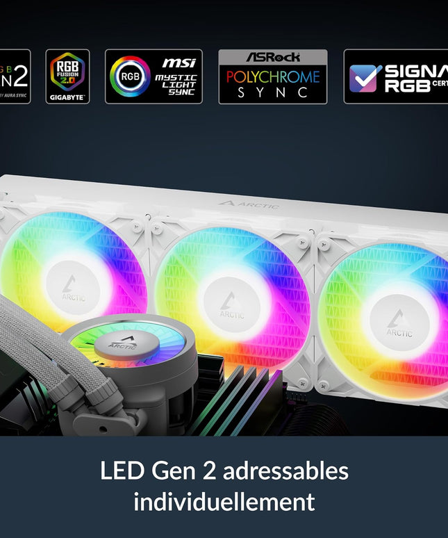 ARCTIC Liquid Freezer III Pro 360 A-RGB AIO CPU Liquid Cooler – 120mm Fans