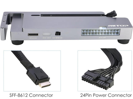 RIITOP OCuLink eGPU Dock 64Gpbs Oculink