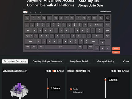 P1 HE 75% Wireless Mechanical Gaming Keyboard