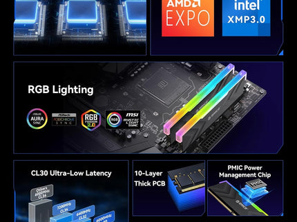 ORICO Raceline Neon DDR5 RGB RAM 32GB