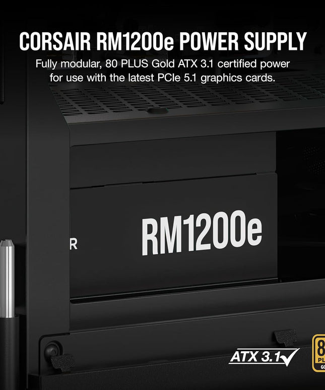 CORSAIR RM1200e (2023) Fully Modular Low-Noise ATX Power