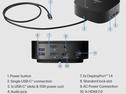 HP USB-C Dock G5-11-in-1 Adapter