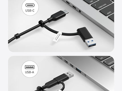 Anker USB C Hub, 8-in-1 5Gbps Data Hub, USB Splitter with 3 USBA and 4 USBC Ports, 100W PD-in, 2-in-1 USB-Connector, for Laptop, MacBook, iPad and More (45W Adapter Included)