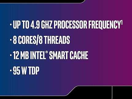 Intel Core i7-9700k 8 core 3.6GHz