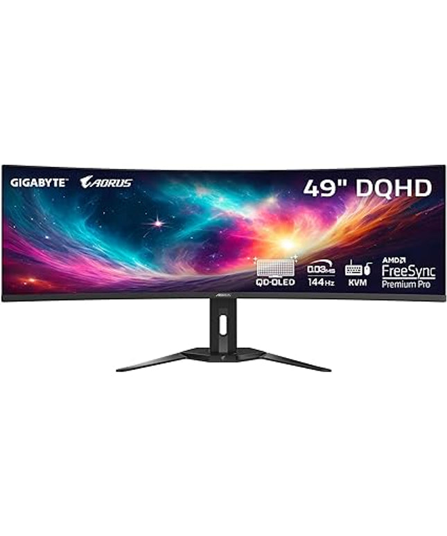 GIGABYTE AORUS CO49DQ 49" QD-OLED Super Ultrawide Gaming Monitor