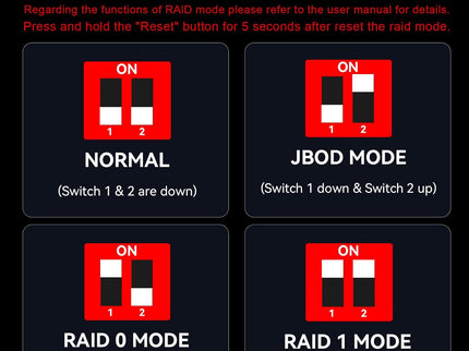 Dual Bay Hard Drive RAID Enclosure with Cooling Fan
