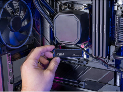 Crucial T705 2TB PCIe Gen5 NVMe M.2 SSD - Up to 14,500 MB/s - Game Ready - Internal Solid State Drive (PC) - +1mo Adobe CC - CT2000T705SSD3