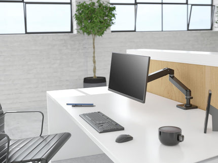 Ergotron LX Pro Premium Monitor Arm – Desk Mount, Fits Monitors up to 34", 4–22 lbs, VESA 75x75/100x100 – Matte Black