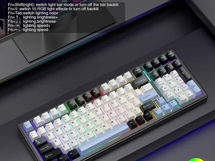 AULA F99 Wireless Mechanical Keyboard – Tri-Mode BT5.0/2.4GHz/USB-C