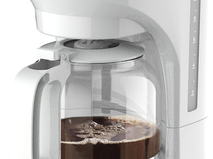 MÜELLERHOME 12-Cup White Coffee Maker - Borosilicate Carafe