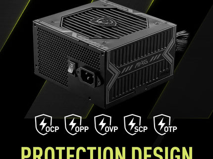 MSI MAG A650BE, Semi-Modular Compact 650W ATX Power Supply