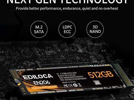 EN206 512GB 3D NAND TLC M.2 SSD