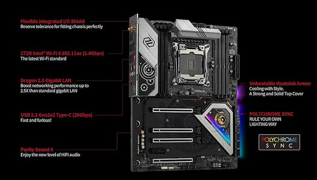 ASRock X299 Taichi CLX LGA2066 ATX Motherboard