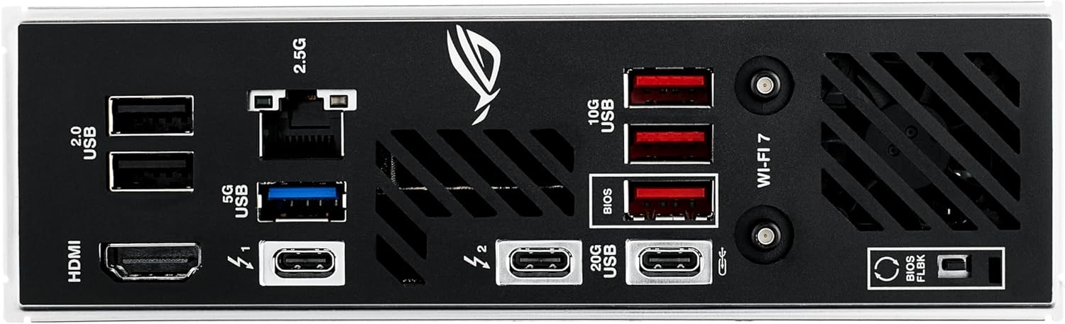 ASUS ROG STRIX Z890-I GAMING WIFI Intel® Z890 LGA 1851 Mini-iTX motherboard, Intel® Core™ Ultra Series 2 Ready, Advanced AI PC-ready, 10+2+1+1 stages, DDR5, WiFi 7, 2x M.2, Thunderbolt™ 4, USB Type-C®