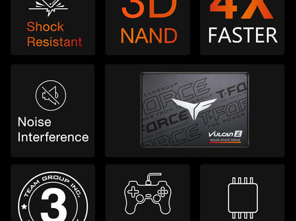TEAMGROUP T-FORCE VULCAN Z 1TB SLC Cache 3D NAND TLC