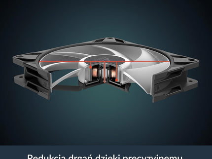 ARCTIC P14 Pro A-RGB 140mm PWM Fan – 400–2500 RPM, 5V Digital RGB, Fluid Dynamic Bearing – Black