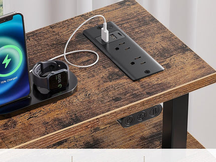 Rolanstar 47" Computer Desk with Power Outlets