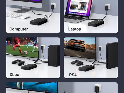 UGREEN External Hard Drive Enclosure for 3.5 2.5 Inch SATA SSD