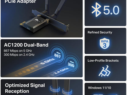 TP-Link AC1200 PCIe WiFi Card