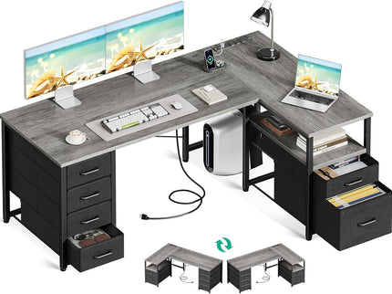Coleshome L-Shaped Desk