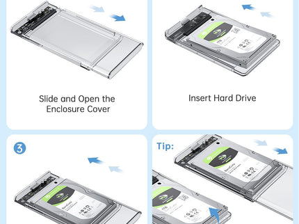 POSUGEAR 2.5'' External Hard Drive Enclosure USB 3.0