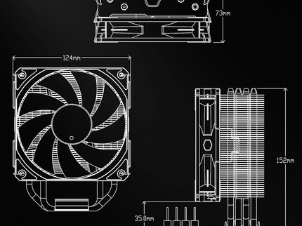 Cooler Master Hyper 212 Spectrum V3 ARGB CPU Air Cooler