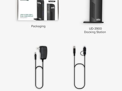 Plugable Universal Laptop Docking Station Dual HDMI