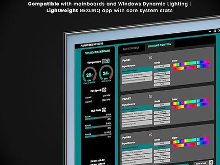 Phanteks Nexlinq Hub – Fan & Light Control, Multi-Channel, Black, Windows App