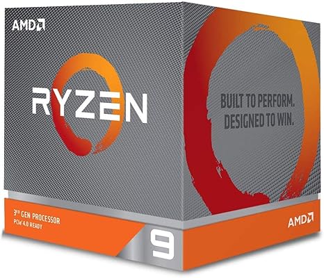 AMD Ryzen 9 3900X 12-core, 24-thread Unlocked Desktop processor with Wraith Prism LED Cooler