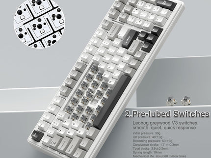 AULA F99 Wireless Mechanical Keyboard – Tri-Mode