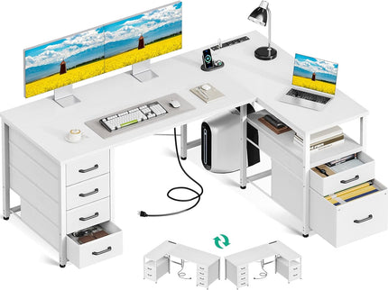 Coleshome L-Shaped Desk