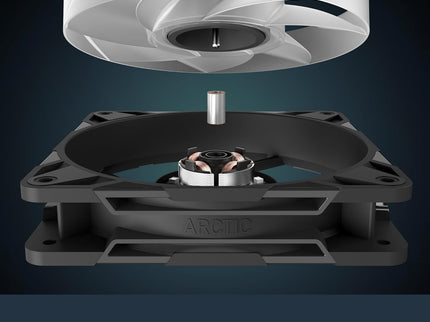 ARCTIC P12 Pro A-RGB 120mm PWM Fan – 600–3000 RPM, 5V Digital RGB, Fluid Dynamic Bearing, 4-Pin – Black